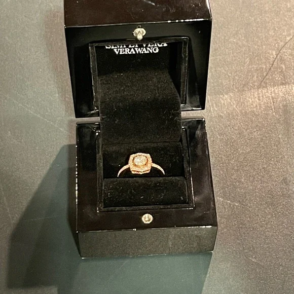 Rose gold engagement ring